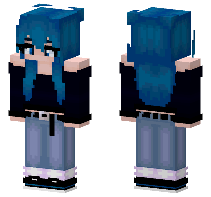 Bby Blue Skin Minecraft Bedrock skin
