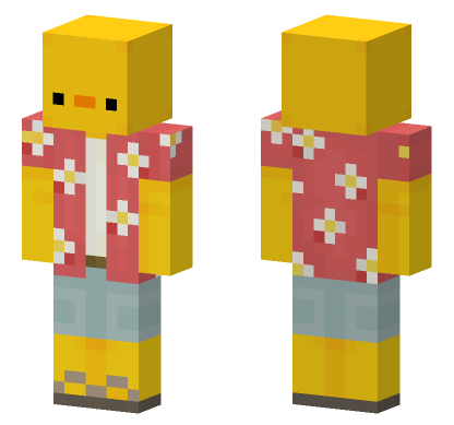 Beach Duck Minecraft Bedrock skin