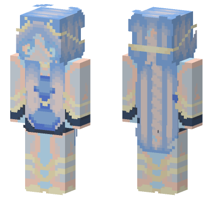Beach Wave Nymph HD Minecraft Bedrock skin