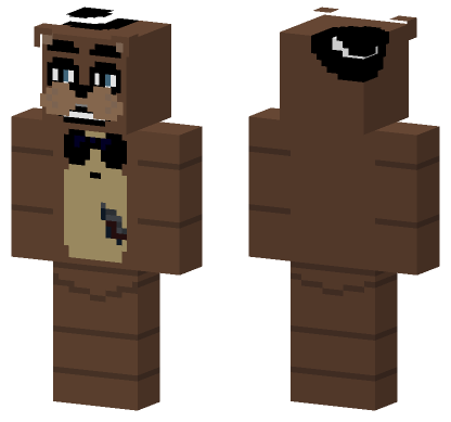 Beaten Up Freddy Fazbear Minecraft Bedrock skin