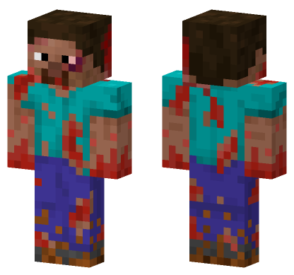 Beaten Zombie Minecraft Bedrock skin