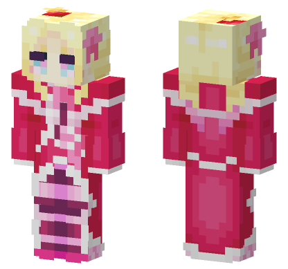 Beatrice Pink Outfit Minecraft Bedrock skin