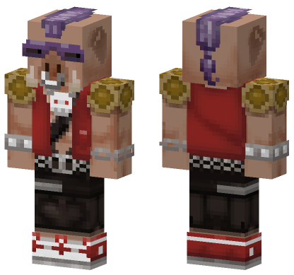 Bebop Classic TMNT Cartoon Minecraft Bedrock skin