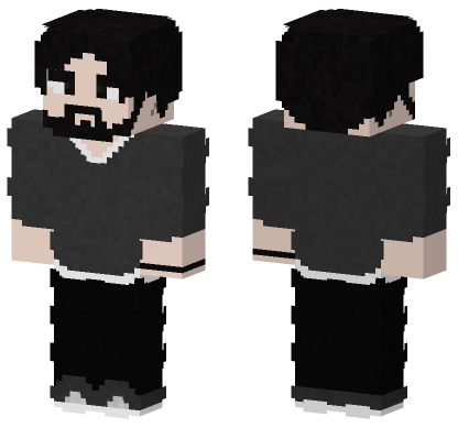 Bedrockmeefinal Black Outfit Minecraft Bedrock skin
