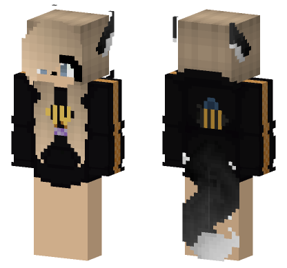 Bee Girl Minecraft Bedrock skin