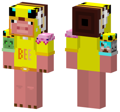 Beeporkalypse Bee Skin Minecraft Bedrock skin