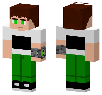 Ben Tennyson Ben 10 Minecraft Bedrock skin