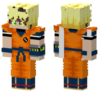 Ben10 Cosplay Goku Minecraft Bedrock skin