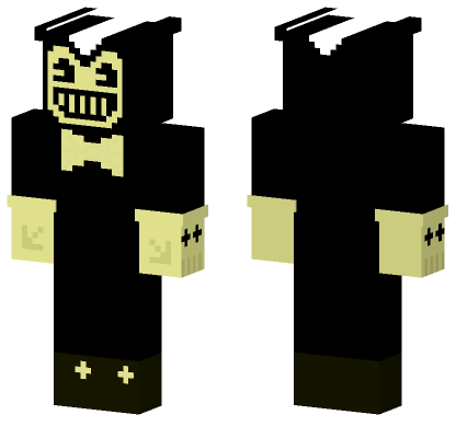 Bendy 2 0 Yellow Black Minecraft Bedrock skin