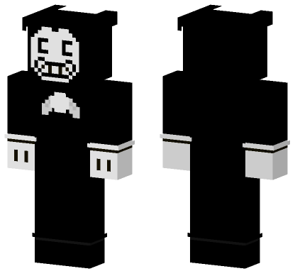 Bendy Black And White Minecraft Bedrock skin
