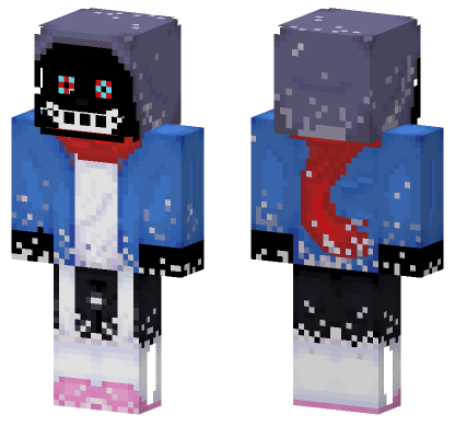 Better Dustdust Sans Minecraft Bedrock skin