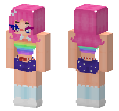 Betty Shubac Clown Pink Minecraft Bedrock skin