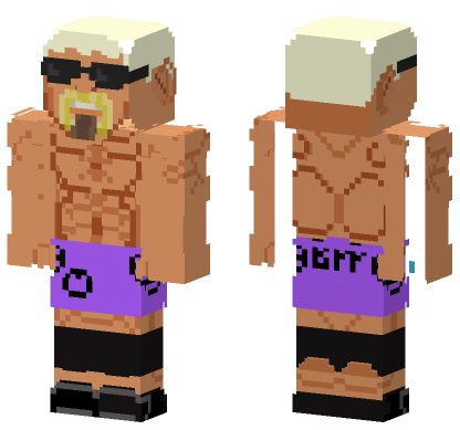 Big Pappa Pump Scott Steiner Minecraft Bedrock skin
