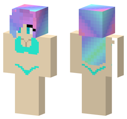 Bikini Thong Gamer Girl Minecraft Bedrock skin