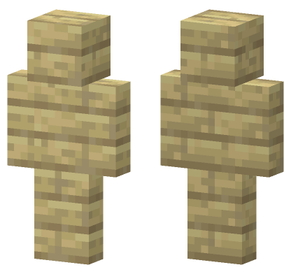Birch Planks Outfit Minecraft Bedrock skin