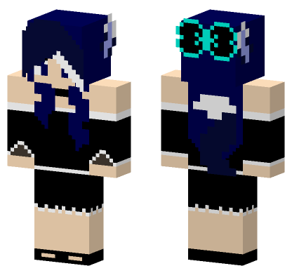 Birthday Dress Werewolf Girl Minecraft Bedrock skin