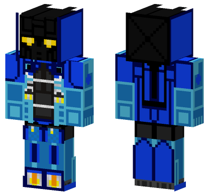 Bitstream Robot Skin Minecraft Bedrock skin