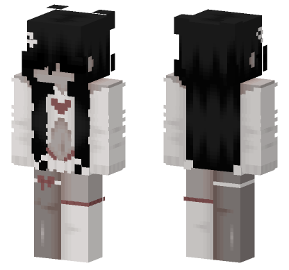Black And White Angel Minecraft Bedrock skin