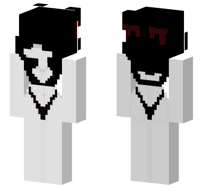 Black And White Demon Minecraft Bedrock skin