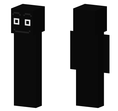 Black And White Face Minecraft Bedrock skin