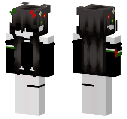 Black And White Hoodie Minecraft Bedrock skin