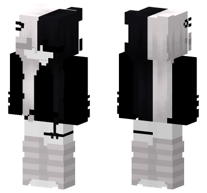 Black And White School Uniform Minecraft Bedrock skin