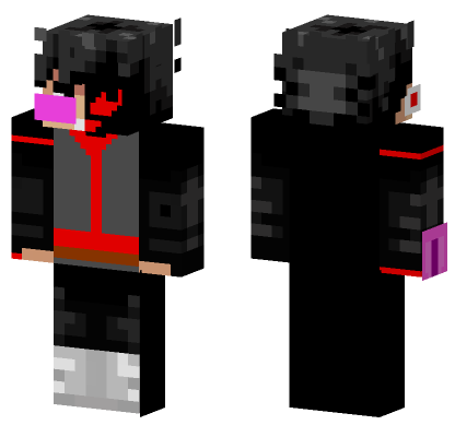 Black Fabi Malvado Hijo De Cherlon Minecraft Bedrock skin
