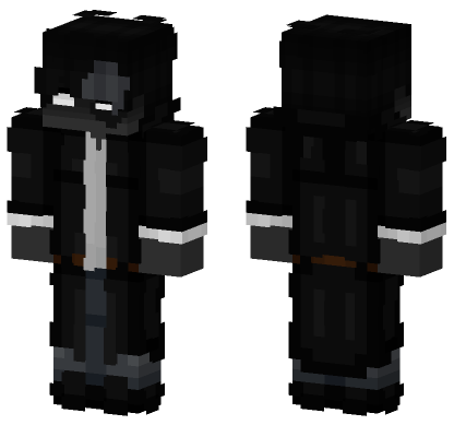 Black Futuristic Outfit Minecraft Bedrock skin