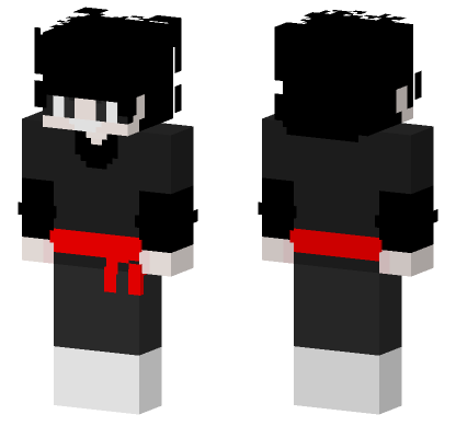 Black Goku Female Minecraft Bedrock skin