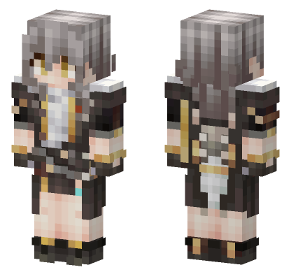 Black Gold Outfit Minecraft Bedrock skin