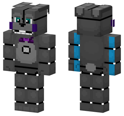 Black Ice Bonnie Minecraft Bedrock skin