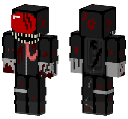 Black Impostor Beast Mode Minecraft Bedrock skin