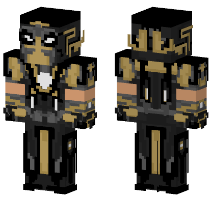 Black Iron Skin Minecraft Bedrock skin