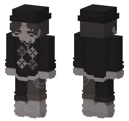 Black Mage Hat Minecraft Bedrock skin