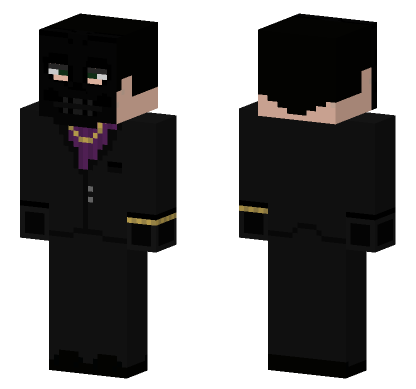 Black Mask Henchmen Minecraft Bedrock skin