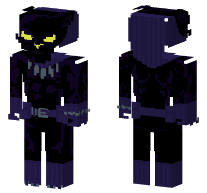 Black Panther Design Minecraft Bedrock skin