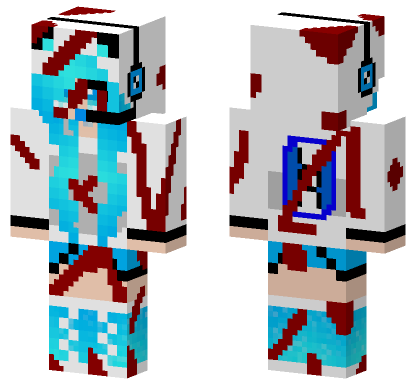 Black Plasma Studios Fan Damaged Minecraft Bedrock skin
