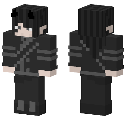 Black School Uniform Minecraft Bedrock skin