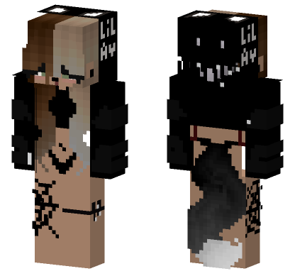 Black Spider Version Minecraft Bedrock skin