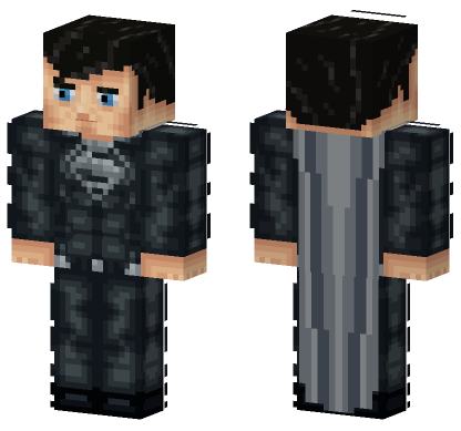 Black Suit Superman Minecraft Bedrock skin