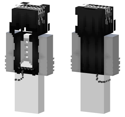 Black Suit With Tie Minecraft Bedrock skin