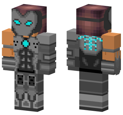Black Whip Marvel Minecraft Bedrock skin