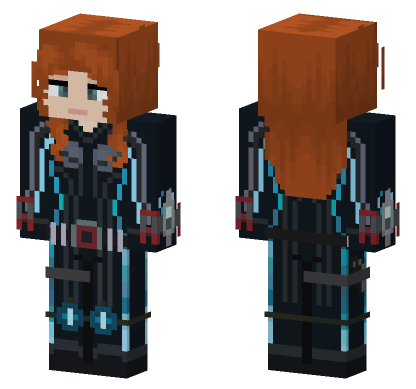 Black Widow Age Of Ultron Minecraft Bedrock skin