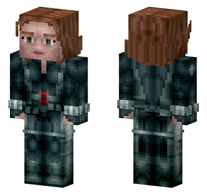 Black Widow Marvel Studio 2014 Minecraft Bedrock skin
