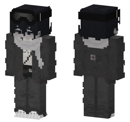 Blackhaired Male ZZ Minecraft Bedrock skin