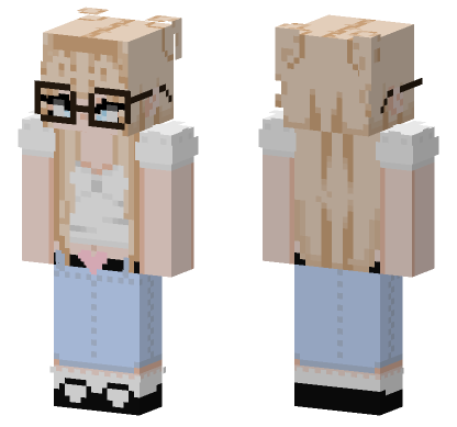 Blonde Edition Girl Minecraft Bedrock skin