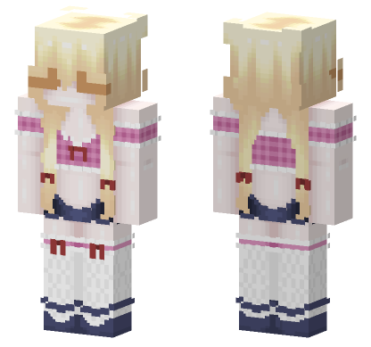 Blonde Schoolgirl Outfit Minecraft Bedrock skin