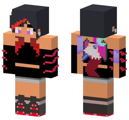 Blood Ultima Aphmau With Wings Minecraft Bedrock skin