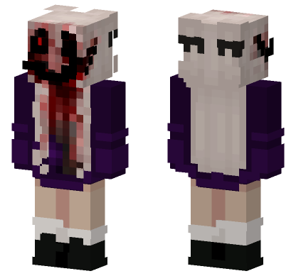 Bloody Anime Girl Minecraft Bedrock skin