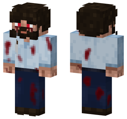 Bloody Artist Minecraft Bedrock skin
